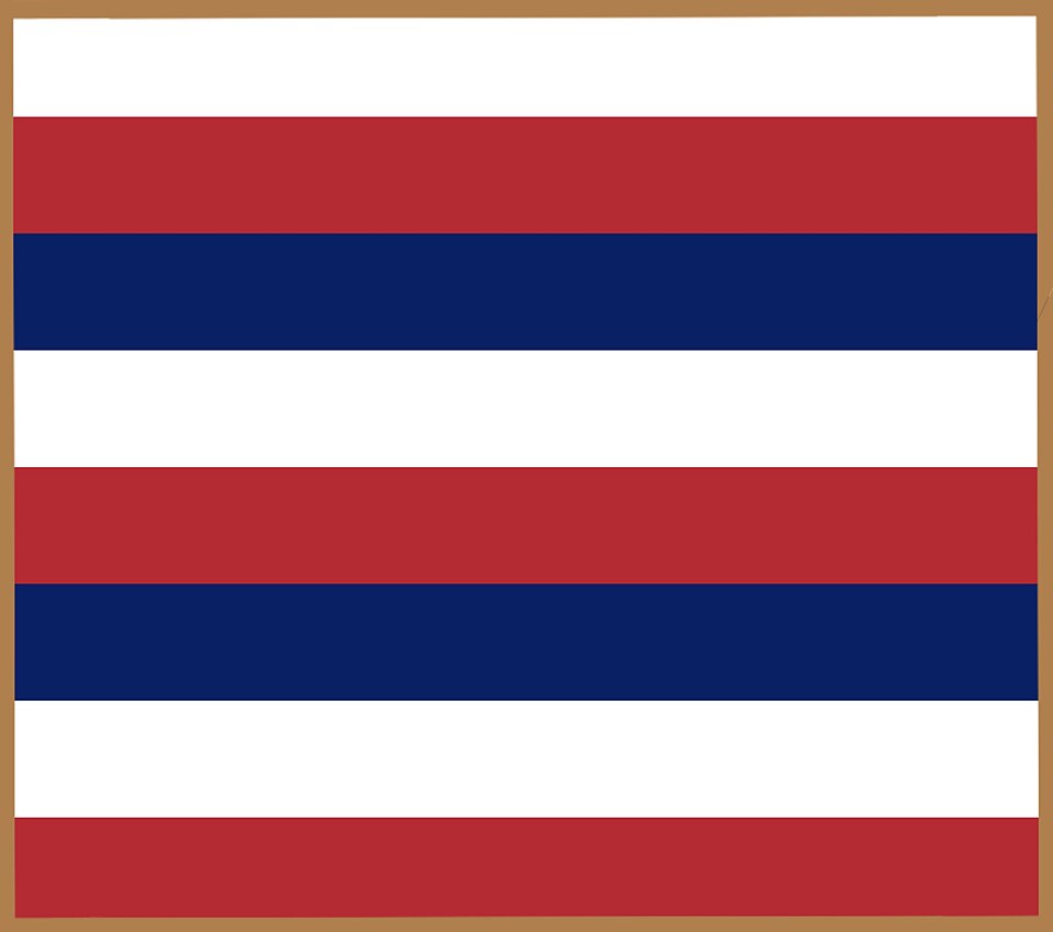 Hawaii State Flag Eight Stripes
